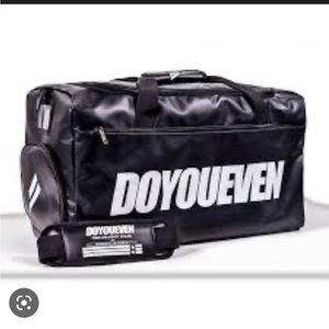 NWT Do You Even black Duffel Bag DYE